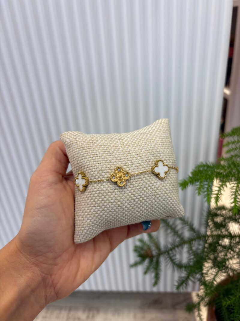 BEYAZ-GOLD YONCA BİLEKLİK